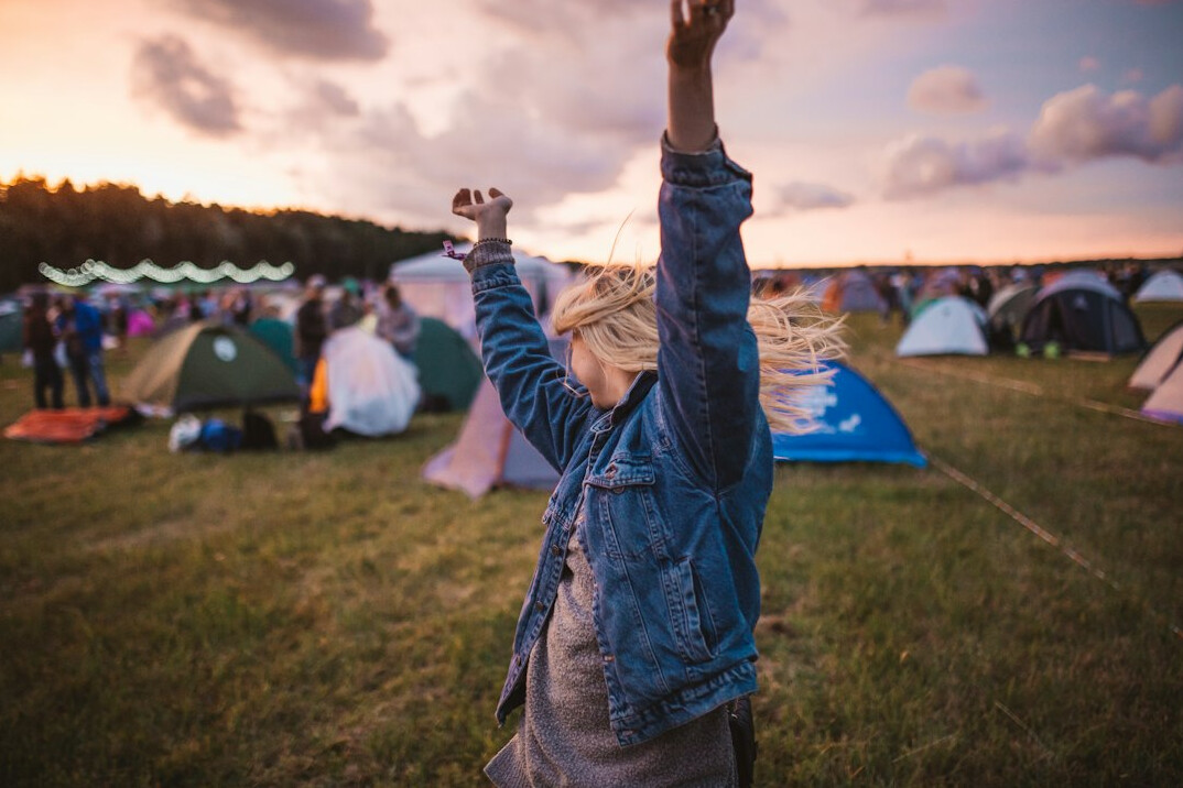 people at music festival