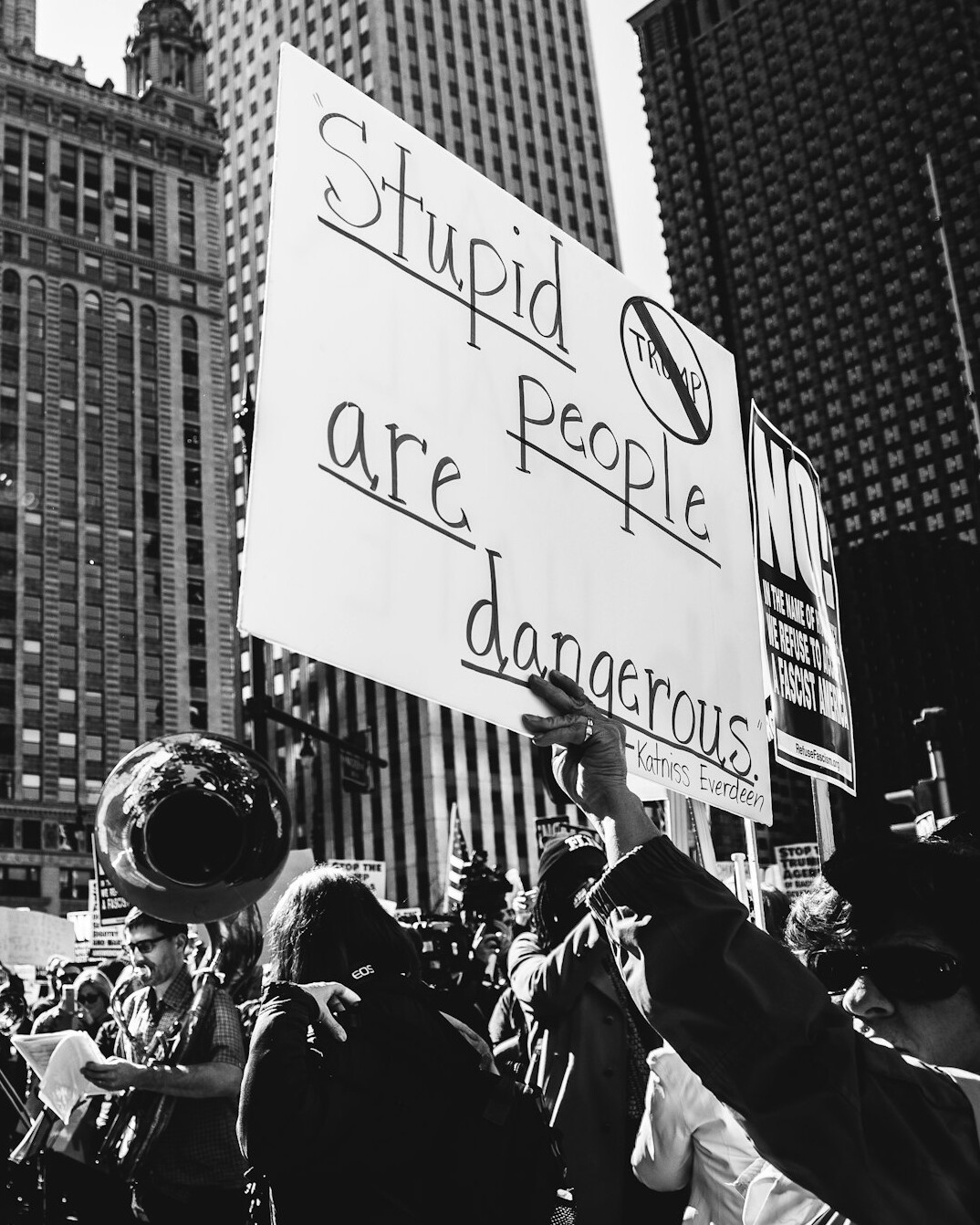 people showing prejudice