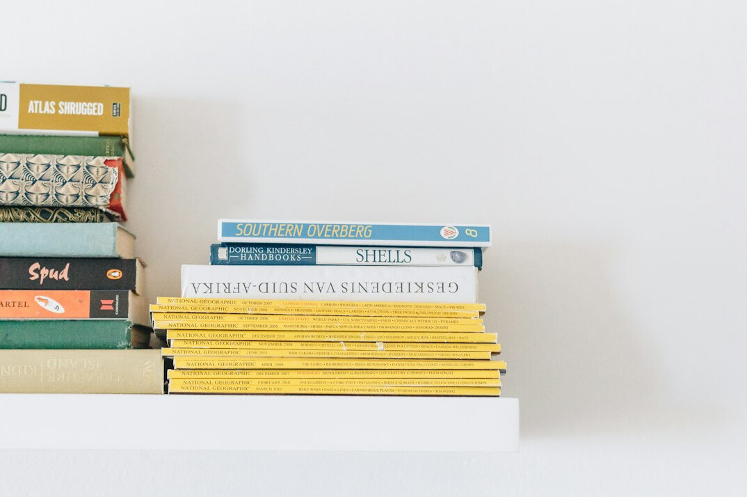 psychology books on shelf